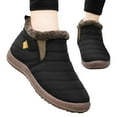 thumbnail image 5 of Gyexs Snow Boots for Women Waterproof, Winter Shoes for Women 2025 Dressy, Fuzzy, Slip-On, Chukka, Cap Toe, Winter Clothes, Black, Size 8, 5 of 8