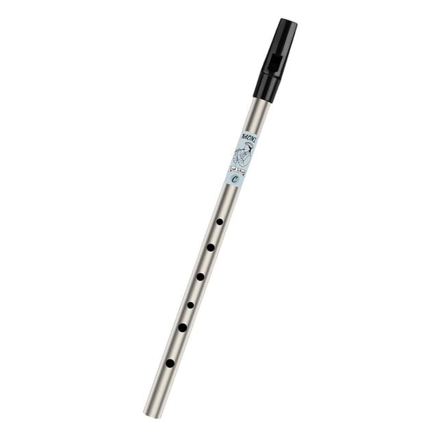 Flauta de silbato irlandés de latón C/D llave flauta lata silbato 6 Plata shamjiam silbato de hojalata