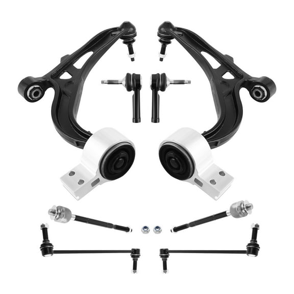 maXpeedingrods 8Pc Suspension Kit for Ford Explorer 2011-2017 Ford Police Interceptor Utility 2013-2017, Front Lower Control Arm with Ball Joint Sway Bar Link Outer Inner Tie Rod