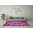thumbnail image 3 of Ahgly Company Indoor Round Medallion Pink Traditional Area Rugs, 8' Round, 3 of 4