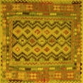thumbnail image 1 of Ahgly Company Indoor Square Southwestern Yellow Country Area Rugs, 5' Square, 1 of 4