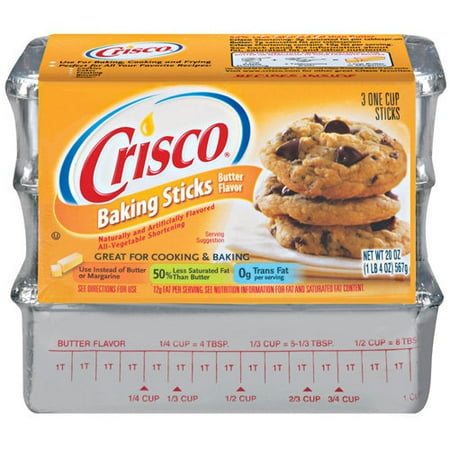 crisco shortening butter flavor vegetable walmart 3ct