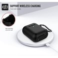 thumbnail image 3 of Coffea Protective Silicone Case with Keychain for Apple AirPods 2 (Black), 3 of 5
