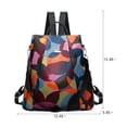 thumbnail image 3 of Ladies Multicolor Anti-Theft Oxford Backpack, Water Resistant, Medium, 3 of 7