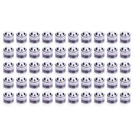 Allstar Performance ALL50823-50 AN Dust Cap - 6AN - Aluminum - Natural Finish - Set of 50