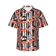 thumbnail image 2 of Picia Cool Flamingo Gentle Cotton Regular Fit Short Sleeve Casual Hawaiian Shirt for Men-3X-Large, 2 of 8