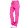 thumbnail image 2 of HEAL+WEAR Women's Straight-Leg Scrub Pants Elastic Drawstring Waist 4-Way Stretch Wrinkle-Resistant Medical, 2 of 6