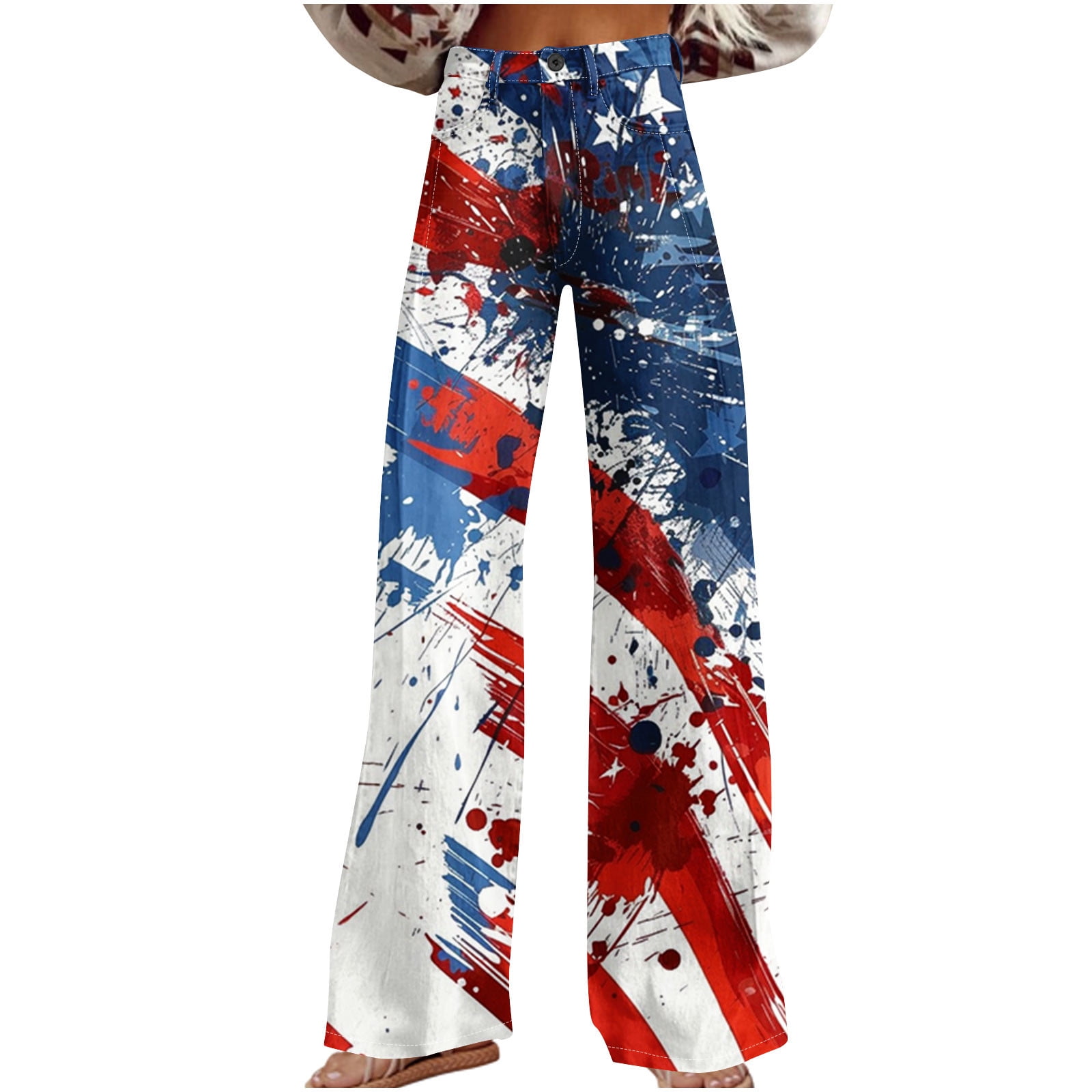 Women's Denim-Look Wide Leg Pants with Button Pockets, Casual Comfort for Everyday Wear