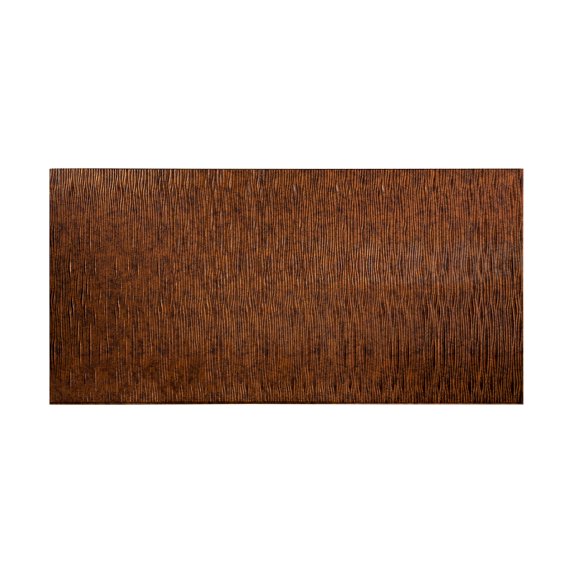 Fasade - Waves Vertical Moonstone Copper Decorative Wall Panel - Fast and Easy Installation (4' X 8' Panel)