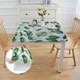 thumbnail image 2 of WYYP Green Leaves Branches Watercolor Painting Square Tablecloth Waterproof Resistant Fabric 100% Polyester Fiber 52*52, 2 of 8