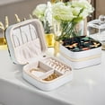thumbnail image 6 of Mother's Day Firefly Compact Jewelry Box with Imitation Metal Nylon Zipper and Small Grid Organizer, 6 of 6
