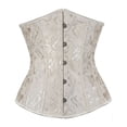 thumbnail image 1 of WZXFASHION Corset Gainant en Brocart pour Femmes Beige P, 1 of 2