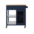 thumbnail image 4 of Twin Star Home 23.12 in. D Rolling Kitchen Storage Cart, 4 of 15