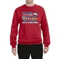 thumbnail image 2 of Wild Bobby, Sometimes It's A Fish Other Times It's A Buzz, Fishing, Unisex Crewneck Graphic Sweatshirt, Red, 4X-Large, 2 of 4