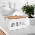 thumbnail image 6 of Fiocias Bathroom Tampon Holder Wooden Storage Box Rustic Wood Storage Bin Decorative for, 6 of 9