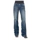 thumbnail image 3 of Puntoco Mujer Retro Patrón Geométrico Estampado Lavado Bolsillo Jeans Pantalones Puntoco Puntoco-3347, 3 of 6