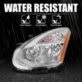 thumbnail image 6 of Spec-D Tuning Chrome Housing Clear Lens Driver Left Side Headlight Compatible with 2008-2013 Nissan Rogue Head Light Lamp Assembly, 6 of 6