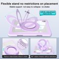 thumbnail image 3 of XYX Shockproof Tablet Case for iPad Pro 11 inch 2024 5th Gen(M4) with 360 Rotating Stand, Slim Lightweight with Pencil Holder, Purple, 3 of 5
