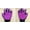 Purple, variant on 1-2 Pair Pet Dog Cat Deshedding Brush Grooming Glove Massage Hair Fur Removal