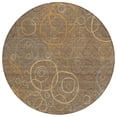 thumbnail image 2 of Addison Rugs Chantille Indoor/Outdoor Transitional Geometric Brown Machine Washable Round Rug, 8' x 8', 2 of 8