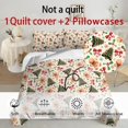 thumbnail image 4 of Yspwyqan Christmas Tree Gingerbread 3 Piece Comforter Set Queen, Soft All Season Bedding Set for Kids Adults, Cute Festive Bed Set for Bedroom Holiday Decoration, 4 of 7