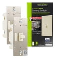 thumbnail image 1 of Interruptor de luz inteligente Enbrighten Almond Z-Wave Plus, paquete de 2, 1 of 6