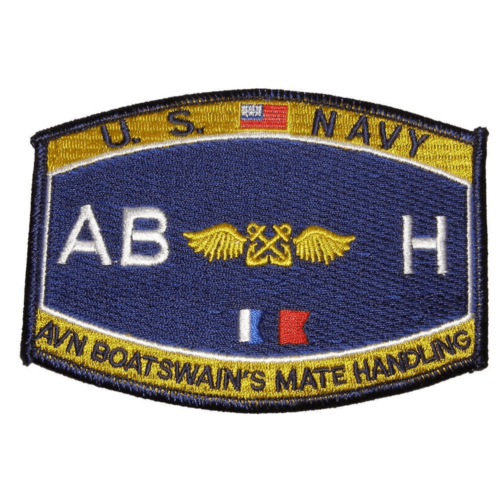 USN NAVY ABH AVIATION BOATSWAIN'S MATE HANDLING MOS RATING PATCH SAILOR VETERAN