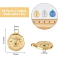 thumbnail image 2 of 3 Colors Geometric Charms Stainless SteelFlat Round Charms, 2 of 8