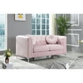 thumbnail image 2 of Glory Furniture Causeuse Rembourrée en Velours Pompano Rose, 2 of 8