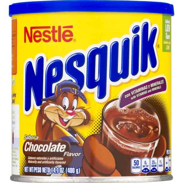 (2 pack) NESTLE NESQUIK Chocolate Flavor 14.1 oz. Canister Walmart