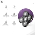 thumbnail image 2 of Cabezal de afeitadora de repuesto Skull Shaver Baron 5 Head, 2 of 5