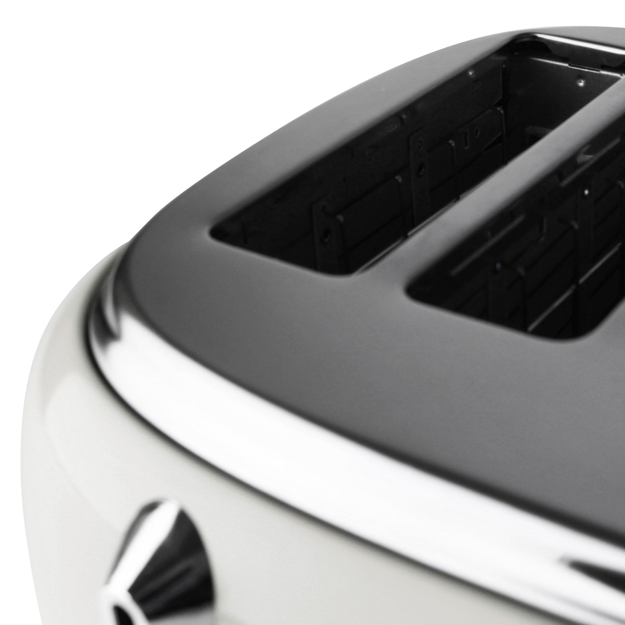 Open Box Haden Heritage 4 Slice Wide Slot Stainless Steel Body Retro Toaster