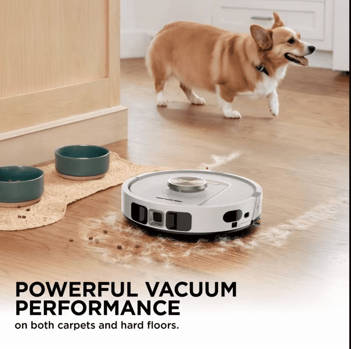 Shark Stratos 2-in-1 Robot Vacuum & Mop RV2710ZE 9" Cleaning Path White