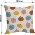 thumbnail image 2 of Fall Pillow Covers 18x18 Inch Pack of 2 Blue Pink Orange Yellow Pumpkin Throw Pillow Covers Fall Thanksgiving Decor Colorful Pillowcase Autumn Farmhouse Decorations Cushion Case for Sofa Couch, 2 of 6
