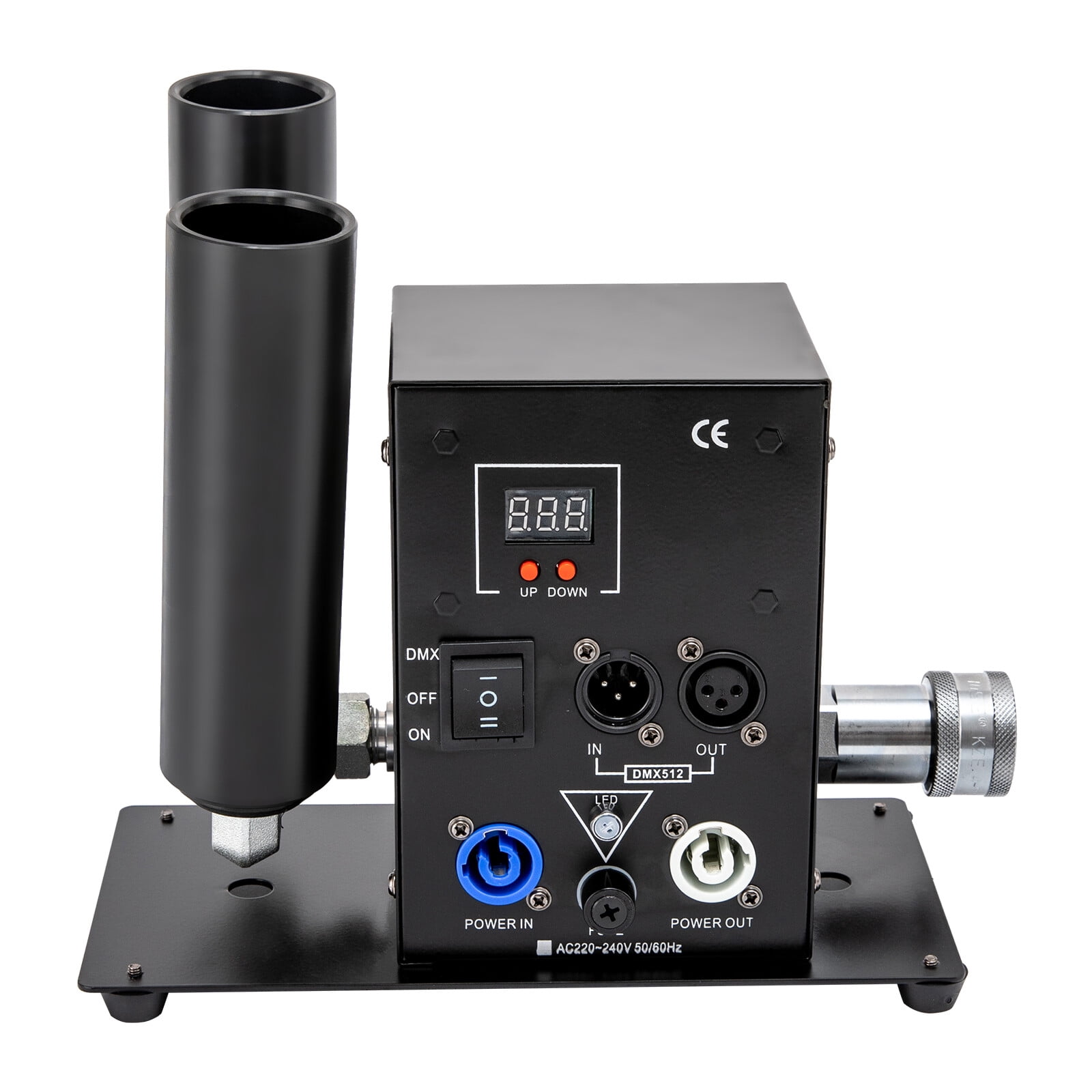 110V 150W Smoke Machine, Fog Machine Black 9.45*5.12*9.06in for Public Squares, Ice Rinks, Light Parties, Holidays