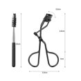 thumbnail image 2 of Black Eyelash Curler Eye Shadow Brush Curling Beauty 2 In 1 Combination Beauty Tool Set, 2 of 5