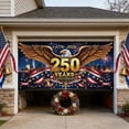 thumbnail image 6 of American Flag Garage Door Banner 6x13FT,Bald Eagle USA Flag Garage Door Cover,Large Outdoor Patriotic Decoration Backdrop for Double Garage Doors,Independence Day,Memorial Day & Veterans Day Decor, 6 of 8