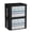 Black, variant on Clothes Storage Bins Box - Foldable Stackable Container Organizer Set with Clear Window & Carry Handles & Metal Frame