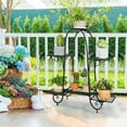 thumbnail image 4 of Gymax 6 Tier Flower Pot Holder Metal Vertical Shelves Corner Plants Display Rack, 4 of 9