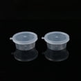 thumbnail image 4 of Less Than 5 Closure Bags & lids & Boxes 12 Pcs Clear Plastic Storage Containers Foam Storage Cups Round Plastic Boxes Small Transparent Jars with Lids Craft Making Supplies, 4 of 7