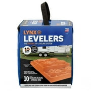 Tri-Lynx Lynx Levelers RV Leveling Blocks with Carry Bag, 10 Pack, Plastic