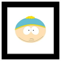 Gallery Pops South Park - Cartman Head Wall Art, Black Framed Version, 12" x 12"