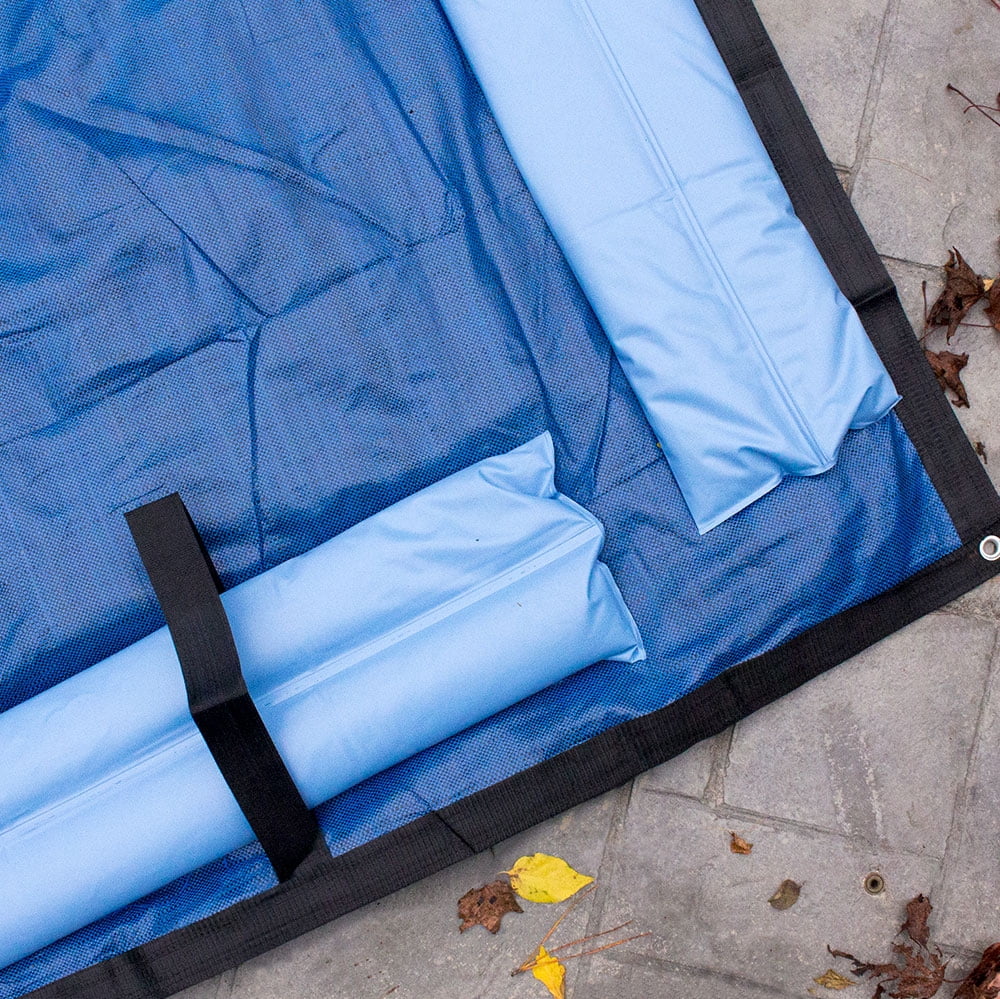 Pool Mate 15 Year Extra-Large Mesh Imperial Blue In-Ground Winter Pool Cover, 18 x 36 ft. Pool