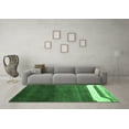 thumbnail image 3 of Ahgly Company Indoor Square Abstract Emerald Green Contemporary Area Rugs, 6' Square, 3 of 4