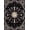 Black Purple Beige, Pattern 1, variant on ODIKA 8'x10' Washable Area Rug Non-Shedding, Easy Care, Round Circle Mystical Lunar Phase Ornamental Frame Distressed for King Size Bedroom Under Bed, Master Suite
