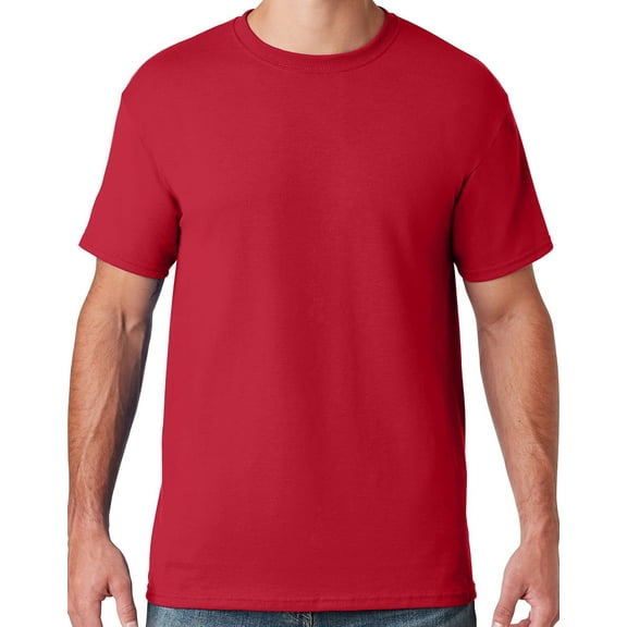 Mens Moisture-Wicking Cotton/Poly T-shirt, XL True Red