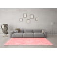 thumbnail image 3 of Ahgly Company Indoor Round Abstract Red Contemporary Area Rugs, 3' Round, 3 of 4