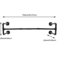 thumbnail image 6 of Wildnix Wall Mounted Drying Rack Clothes Rack with 80kg Load Capacity, Modern Black Iron Frame for Space-Saving and Stylish Storage, 6 of 6