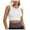 White, variant on Seductiva Clothing Women's Smooth Cotton T-Shirt Bra High Neck Sports Bra for Women Longline Full Coverage Sports Bras Medium Impact Padded Workout Crop Tops for Yoga Gym Workout Yoga Top