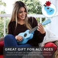 thumbnail image 3 of Best Choice Products 21in Acoustic Basswood Ukulele Starter Kit w/ Gig Bag, Strap, Tuner, Extra Strings - Blue, 3 of 7